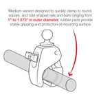 RAP-B-404U:RAP-B-404U_1:RAM® Tough-Claw™ Medium Clamp Base with Ball