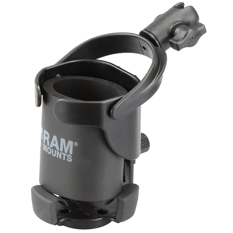 RAP-B-417-200-1U:RAP-B-417-200-1U_1:RAM® Level Cup™ XL 32oz Drink Holder with Single Socket Arm