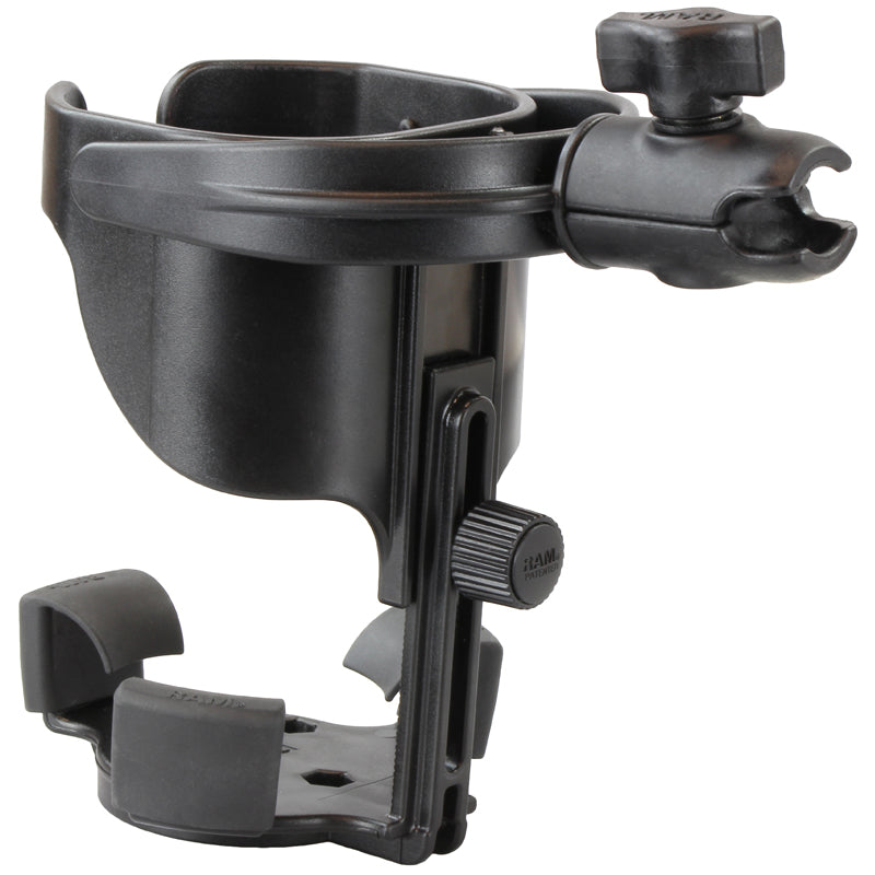 RAP-B-417-200-1U:RAP-B-417-200-1U_1:RAM® Level Cup™ XL 32oz Drink Holder with Single Socket Arm
