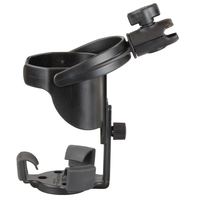 RAP-B-417-200-1U:RAP-B-417-200-1U_1:RAM® Level Cup™ XL 32oz Drink Holder with Single Socket Arm