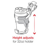 RAP-B-417-400U:RAP-B-417-400U_1:RAM® Level Cup™ XL 32oz Drink Holder with RAM® Tough-Claw™