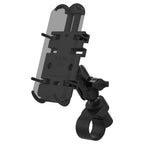 RAP-B-460-A-PD3U:RAP-B-460-A-PD3U_1:RAM® Quick-Grip™ Phone Mount with RAM® Tough-Strap™ Handlebar Base