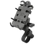 RAP-B-460-A-PD3U:RAP-B-460-A-PD3U_1:RAM® Quick-Grip™ Phone Mount with RAM® Tough-Strap™ Handlebar Base