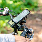 RAP-B-460-A-PD3U:RAP-B-460-A-PD3U_1:RAM® Quick-Grip™ Phone Mount with RAM® Tough-Strap™ Handlebar Base