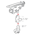 RAP-B-460-A-PD3U:RAP-B-460-A-PD3U_1:RAM® Quick-Grip™ Phone Mount with RAM® Tough-Strap™ Handlebar Base
