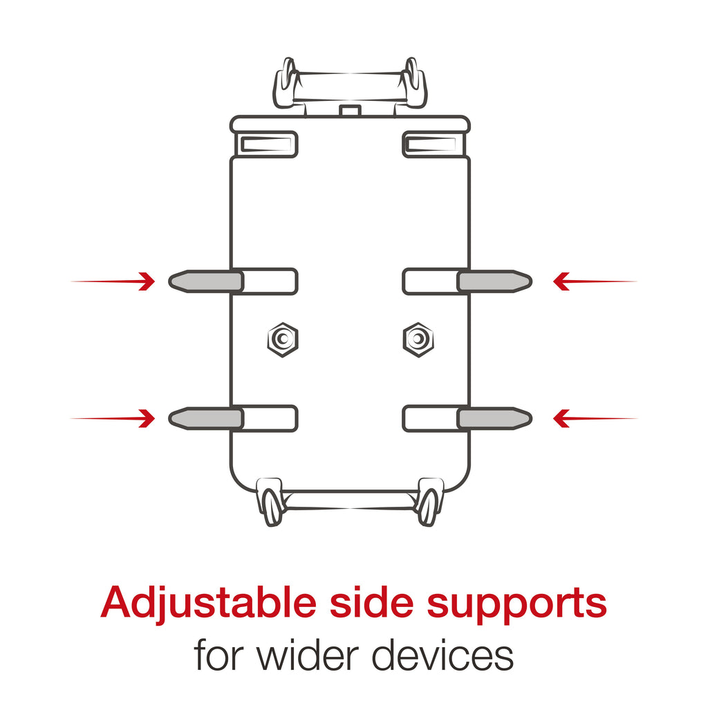 RAP-B-460-A-PD3U:RAP-B-460-A-PD3U_1:RAM® Quick-Grip™ Phone Mount with RAM® Tough-Strap™ Handlebar Base
