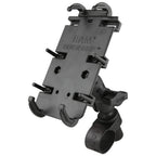 RAP-B-460-A-PD4U:RAP-B-460-A-PD4U_1:RAM® Quick-Grip™ XL Phone Mount with RAM® Tough-Strap™ Handlebar Base