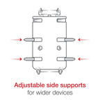 RAP-B-460-A-PD4U:RAP-B-460-A-PD4U_1:RAM® Quick-Grip™ XL Phone Mount with RAM® Tough-Strap™ Handlebar Base