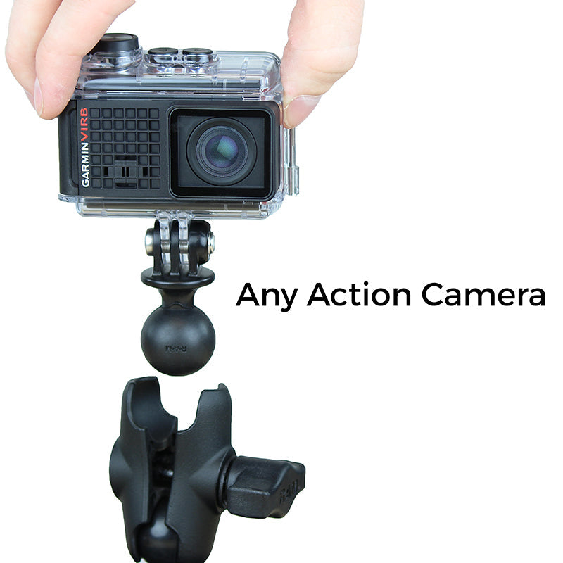 RAP-B-GOP2-A-GOP1U:RAP-B-GOP2-A-GOP1U_1:RAM® Ball Adapter for GoPro® Bases with Universal Action Camera Adapter