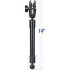 RAP-BB-230-14-201U:RAP-BB-230-14-201U_1:RAM® 14" PVC Pipe Extension with Ball Ends & Double Socket Arm