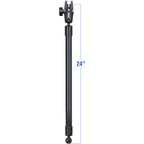 RAP-BB-230-24-201U:RAP-BB-230-24-201U_1:RAM® 24" PVC Pipe Extension with Ball Ends & Double Socket Arm
