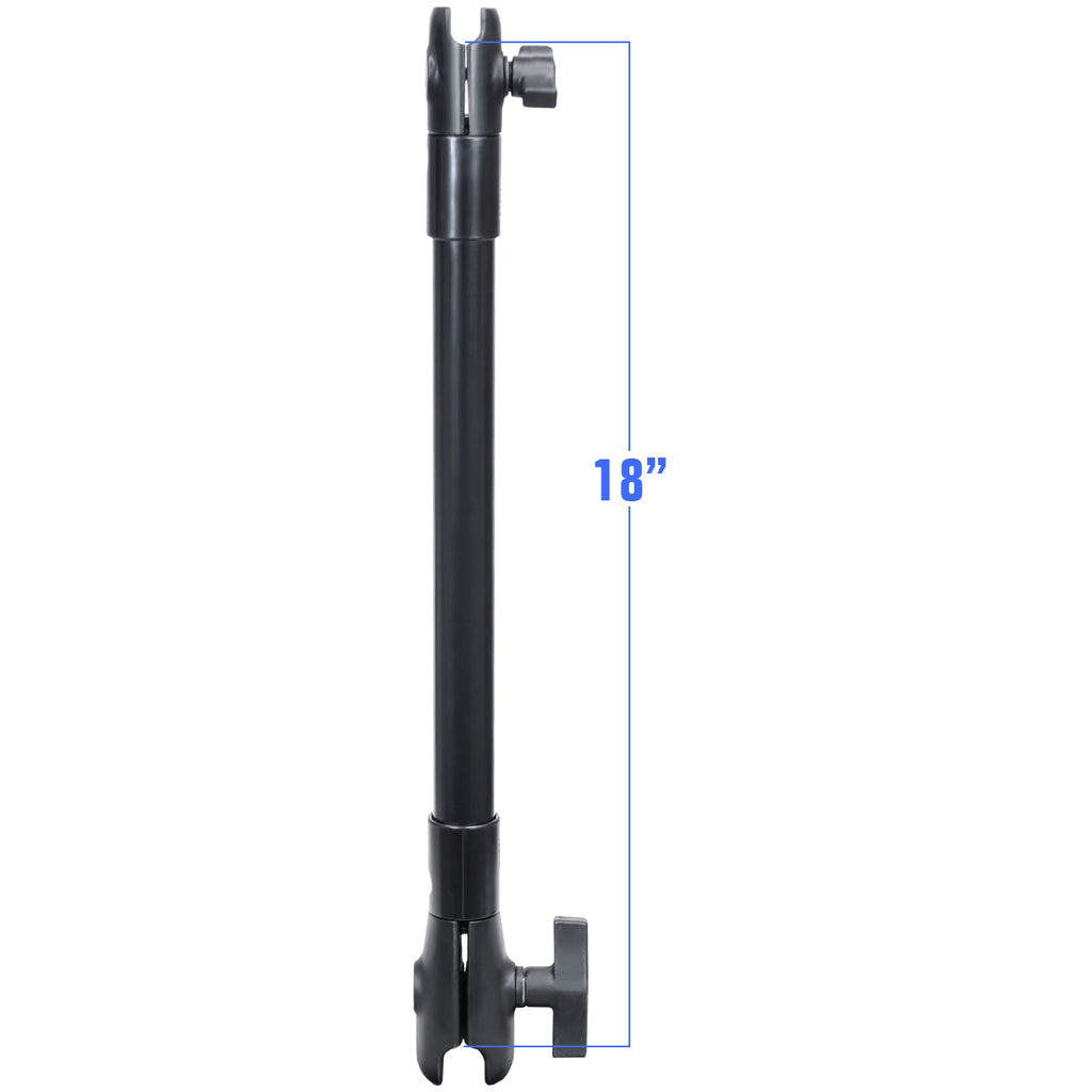 RAP-CB-201-18U:RAP-CB-201-18U_1:RAM® 18" PVC Pipe Extension with B Size & C Size Socket Arms