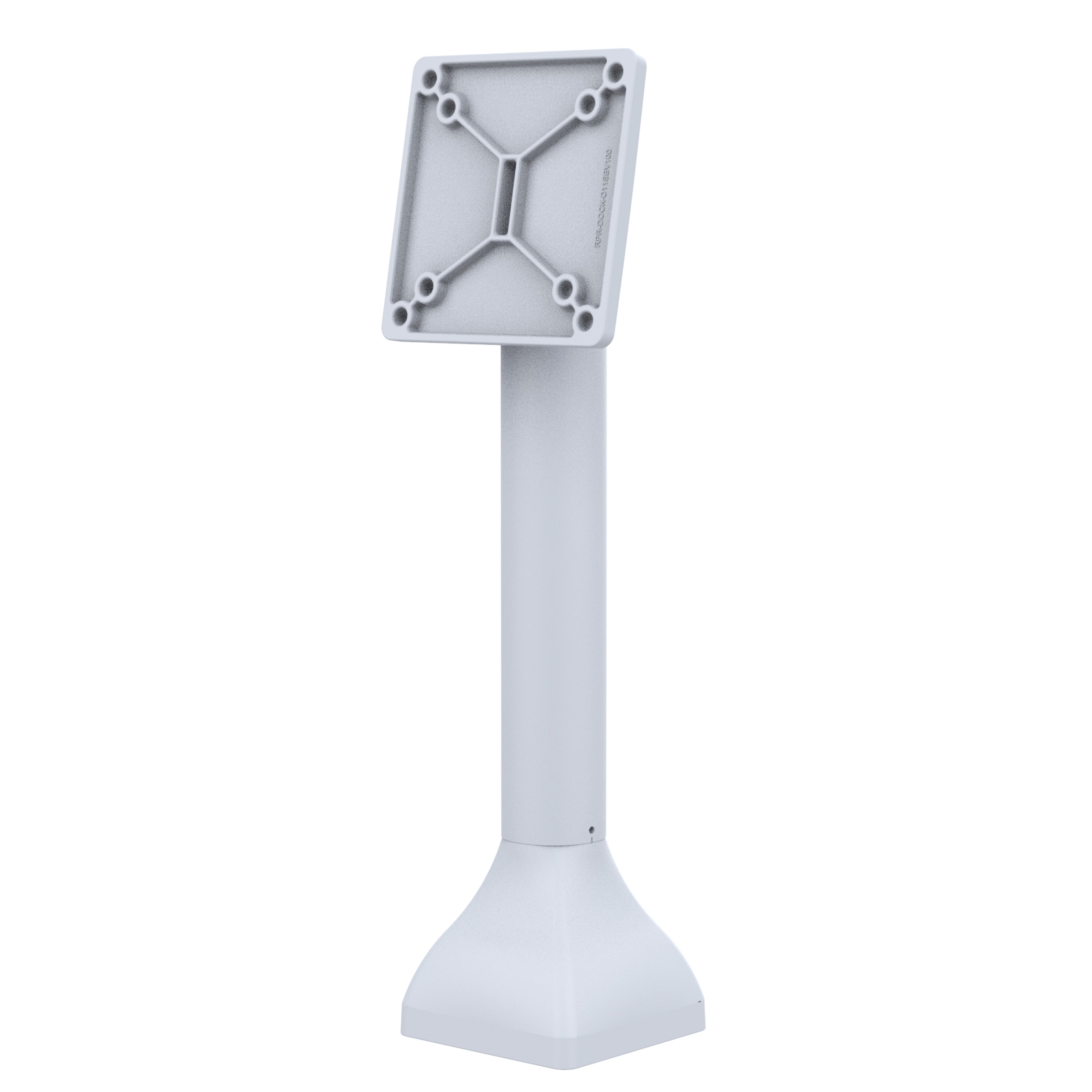 RAP-D11-14-V100-GRY:RAP-D11-14-V100-GRY_1:RAM® 14" Pedestal Mount with 100mm & 75mm VESA Patterns - Gray