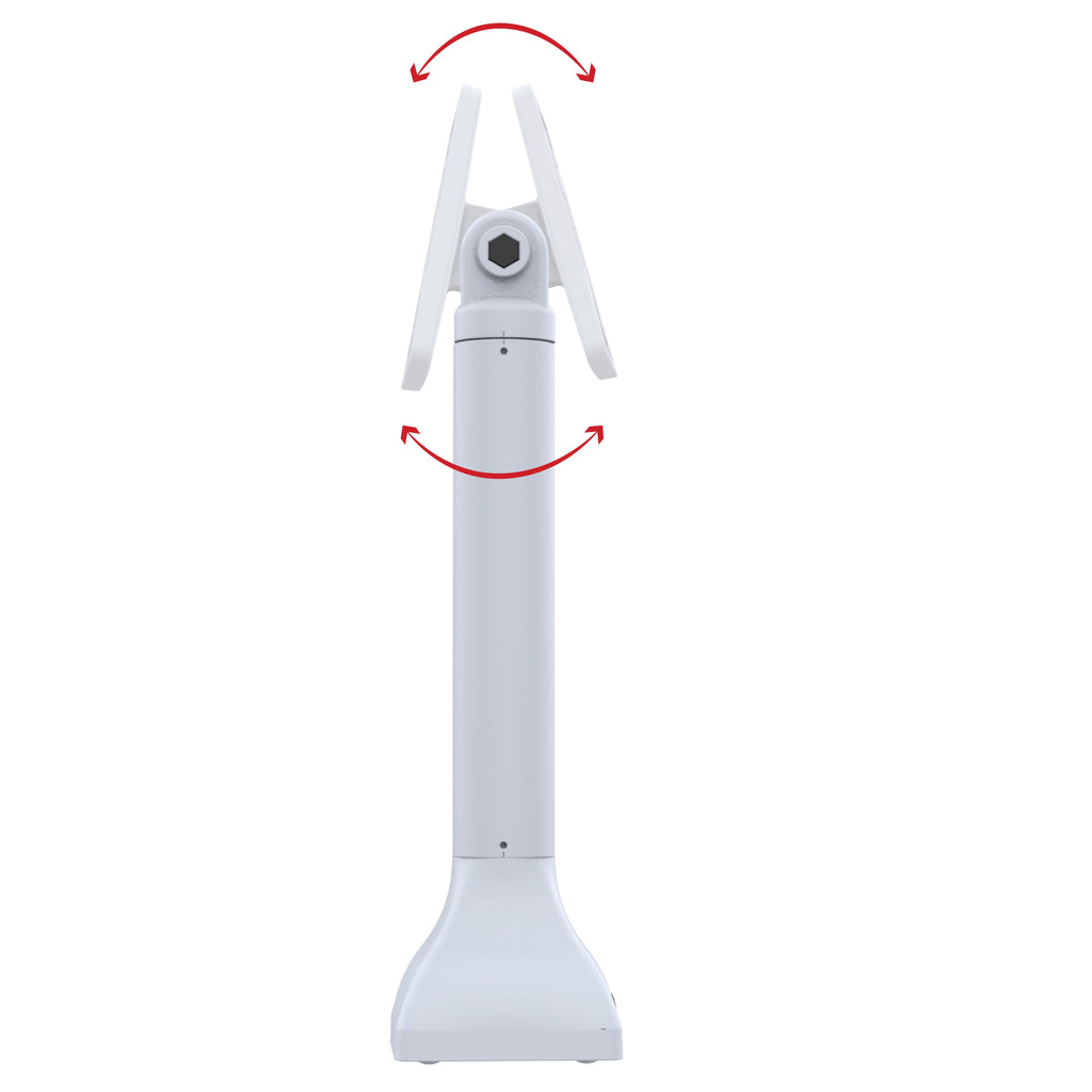 RAP-D11-14-V100-GRY:RAP-D11-14-V100-GRY_1:RAM® 14" Pedestal Mount with 100mm & 75mm VESA Patterns - Gray