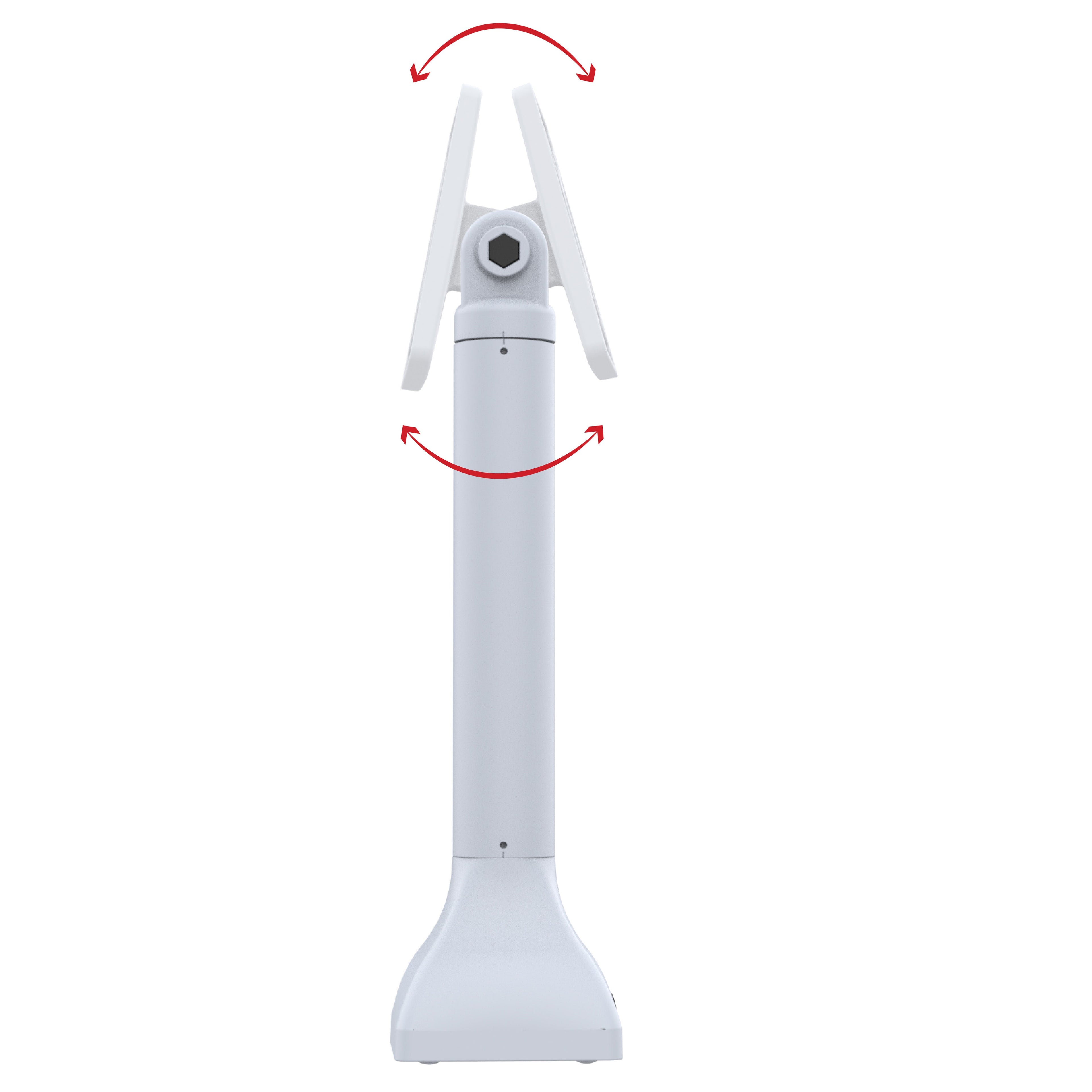 RAP-D11-14-V100-GRY:RAP-D11-14-V100-GRY_1:RAM® 14" Pedestal Mount with 100mm & 75mm VESA Patterns - Gray