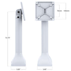 RAP-D11-14-V100-GRY:RAP-D11-14-V100-GRY_1:RAM® 14" Pedestal Mount with 100mm & 75mm VESA Patterns - Gray