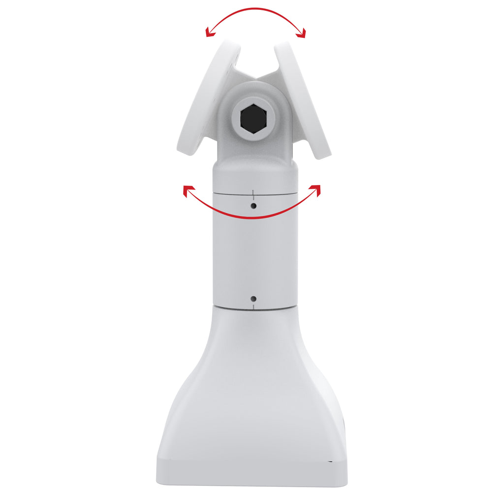 RAP-D11-7-SBA-GRY-CC1:RAP-D11-7-SBA-GRY-CC1_1:RAM® 7" Pedestal Mount with AMPS Pattern & C-Clamp Base - Gray
