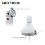 RAP-D11-7-SBA-GRY:RAP-D11-7-SBA-GRY_1:RAM® 7" Pedestal Mount with AMPS Pattern - Gray