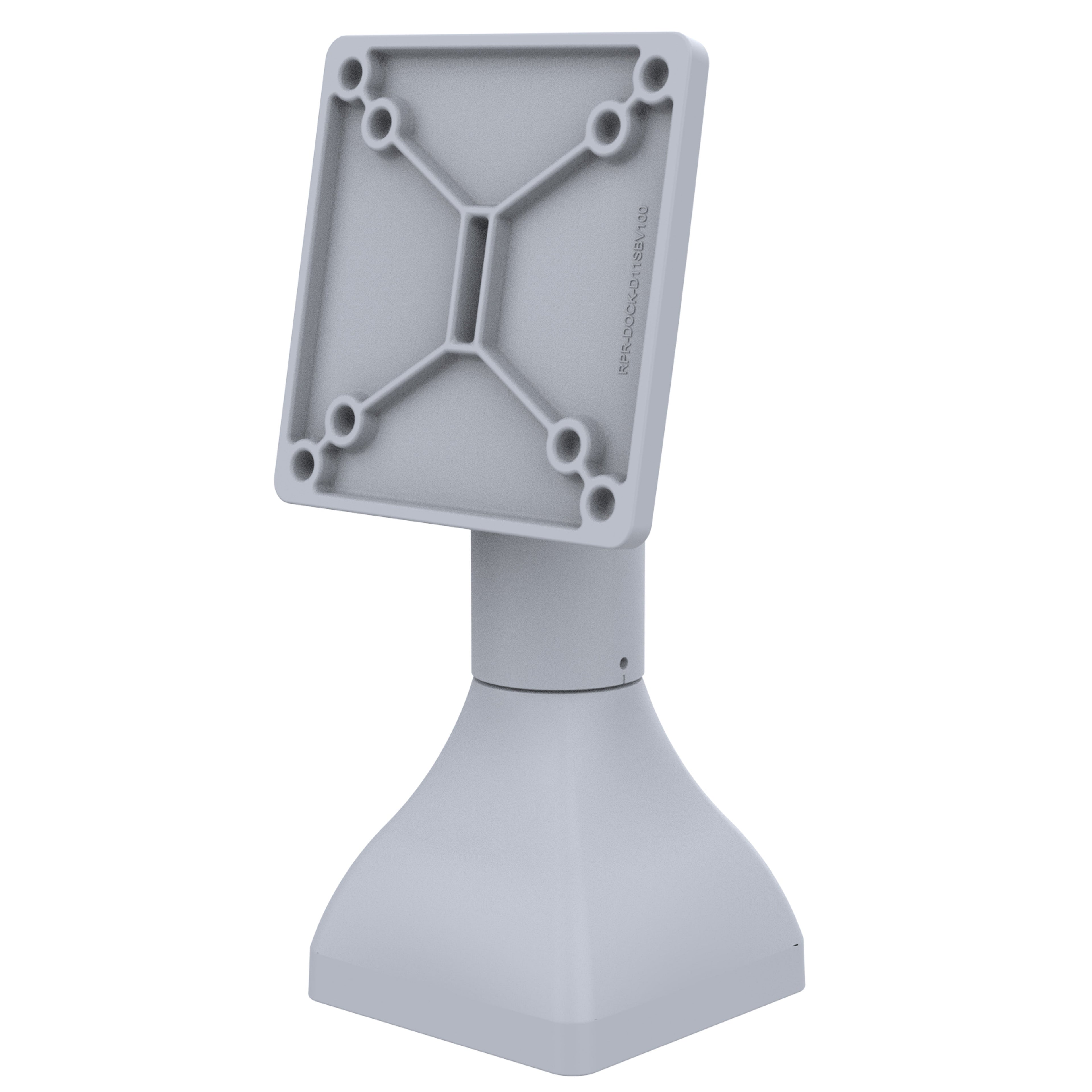 RAP-D11-7-V100-GRY:RAP-D11-7-V100-GRY_1:RAM® 7" Pedestal Mount with 100mm & 75mm VESA Patterns - Gray