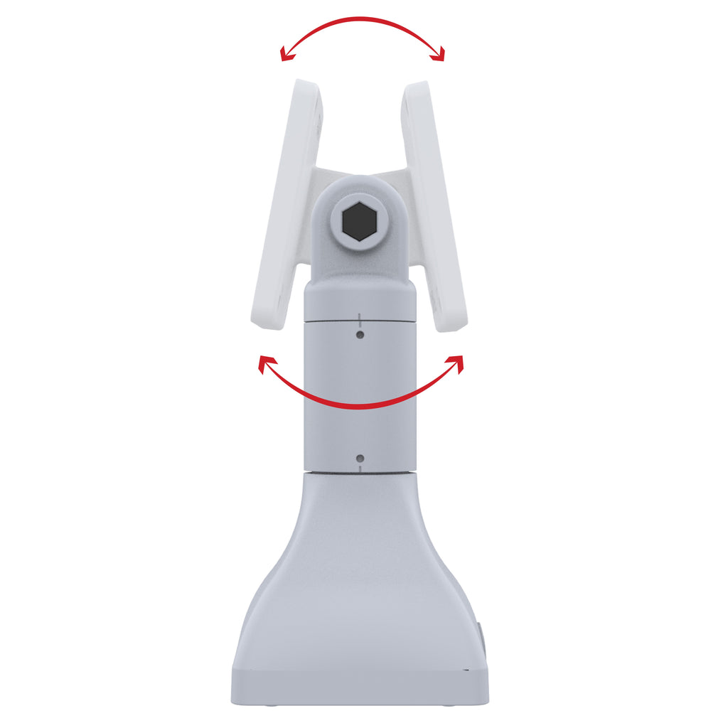 RAP-D11-7-V75-GRY:RAP-D11-7-V75-GRY_1:RAM® 7" Pedestal Mount with 75mm VESA Pattern - Gray