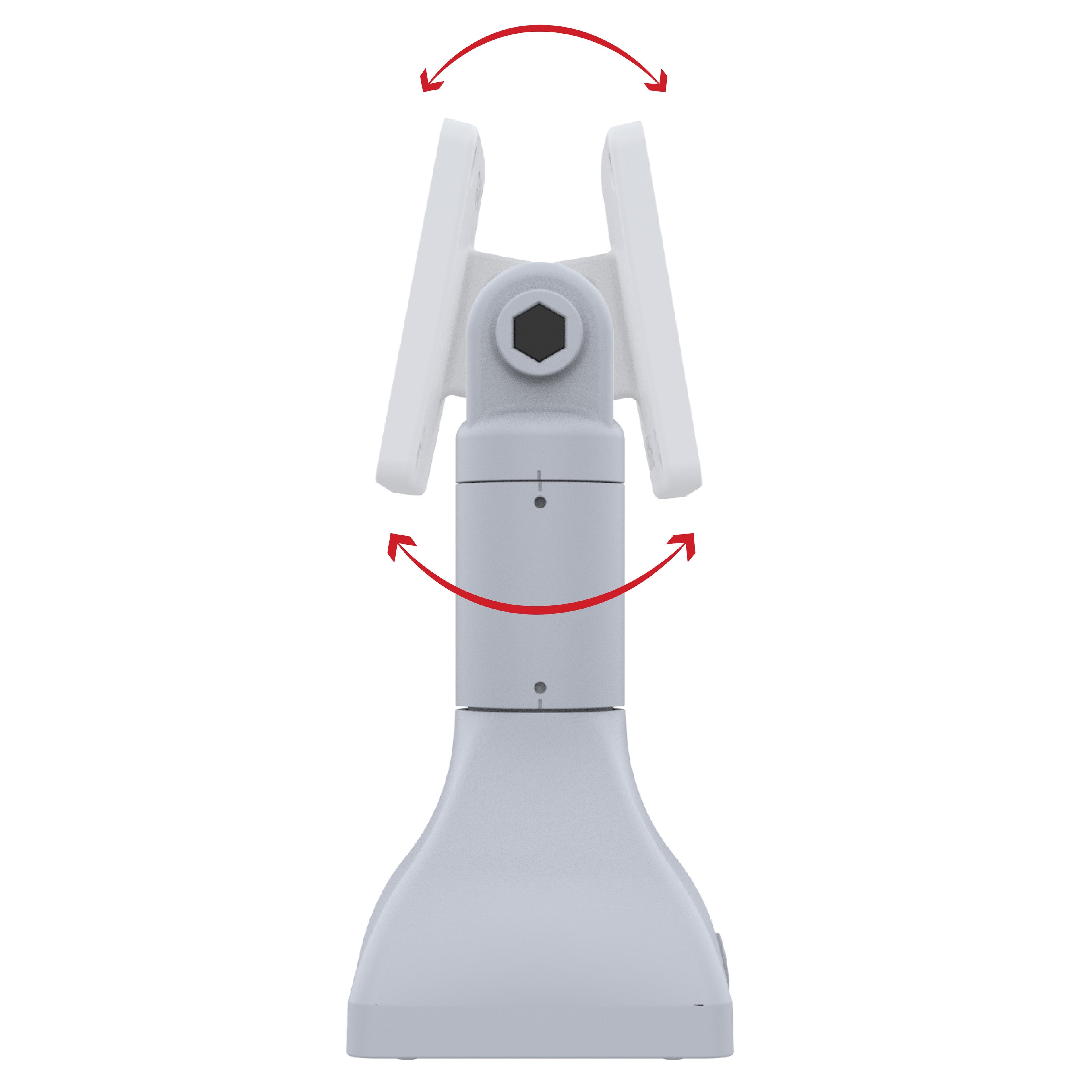 RAP-D11-7-V75-GRY:RAP-D11-7-V75-GRY_1:RAM® 7" Pedestal Mount with 75mm VESA Pattern - Gray
