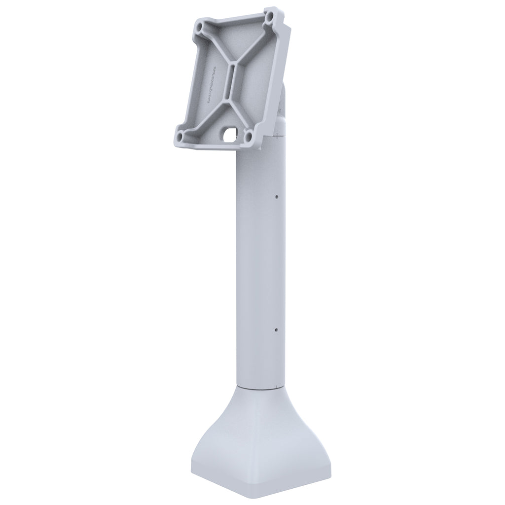 RAP-D11H-14-V100-GRY:RAP-D11H-14-V100-GRY_1:RAM® 14" Pedestal Mount with 100mm & 75mm VESA & Cable Routing - Gray