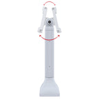 RAP-D11H-14-V100-GRY:RAP-D11H-14-V100-GRY_1:RAM® 14" Pedestal Mount with 100mm & 75mm VESA & Cable Routing - Gray