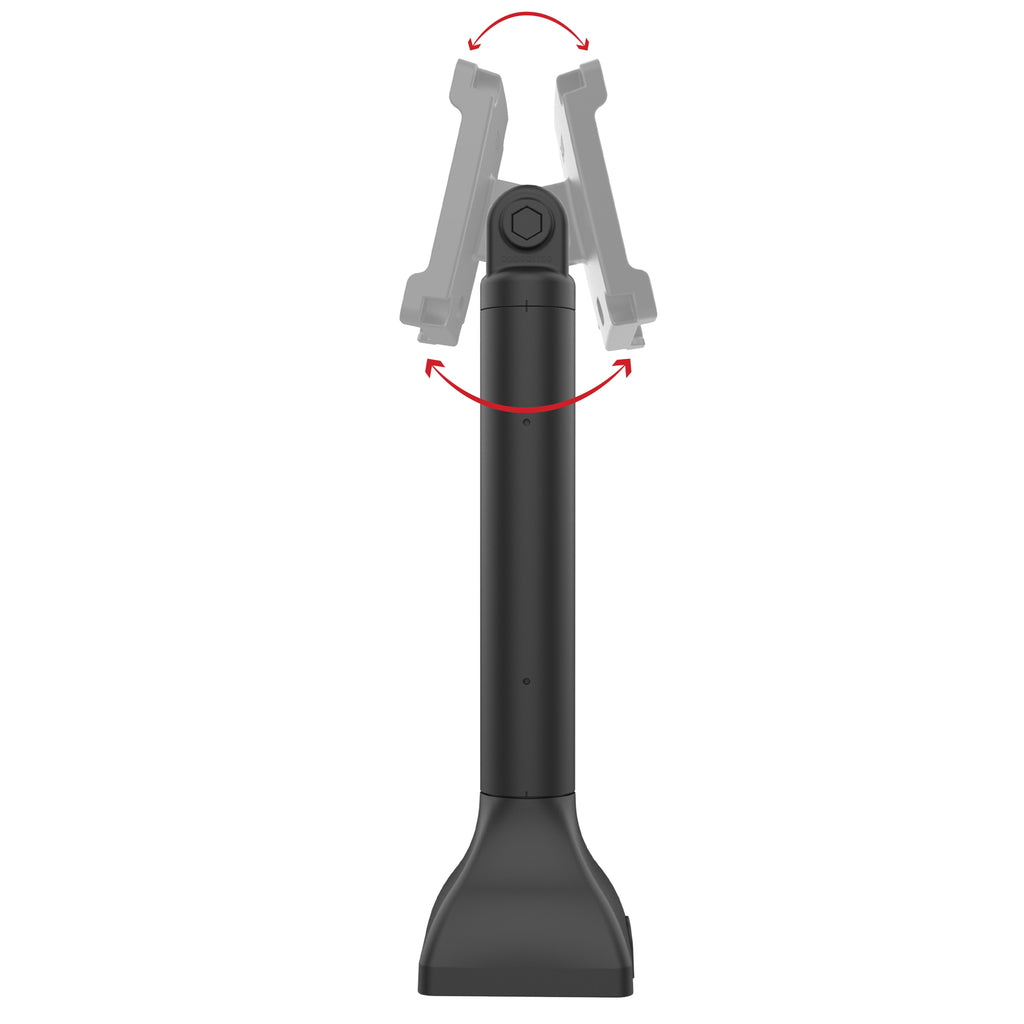 RAP-D11H-14-V100:RAP-D11H-14-V100_1:RAM® 14" Pedestal Mount with 100mm & 75mm VESA & Cable Routing