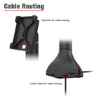 RAP-D11H-14-V100:RAP-D11H-14-V100_1:RAM® 14" Pedestal Mount with 100mm & 75mm VESA & Cable Routing