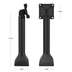 RAP-D11H-14-V75:RAP-D11H-14-V75_1:RAM® 14" Pedestal Mount with 75mm VESA & Cable Routing