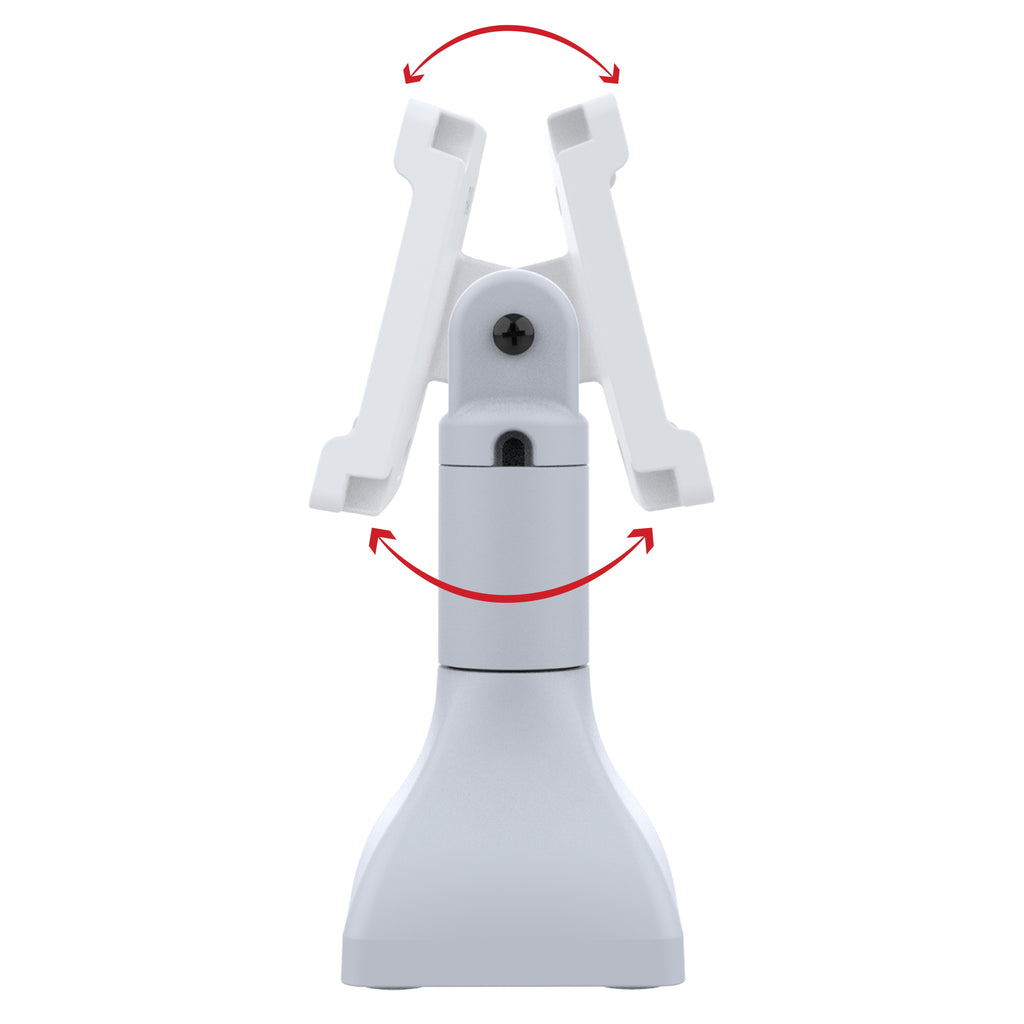 RAP-D11H-7-V100-GRY:RAP-D11H-7-V100-GRY_1:RAM® 7" Pedestal Mount with 100mm & 75mm VESA & Cable Routing - Gray