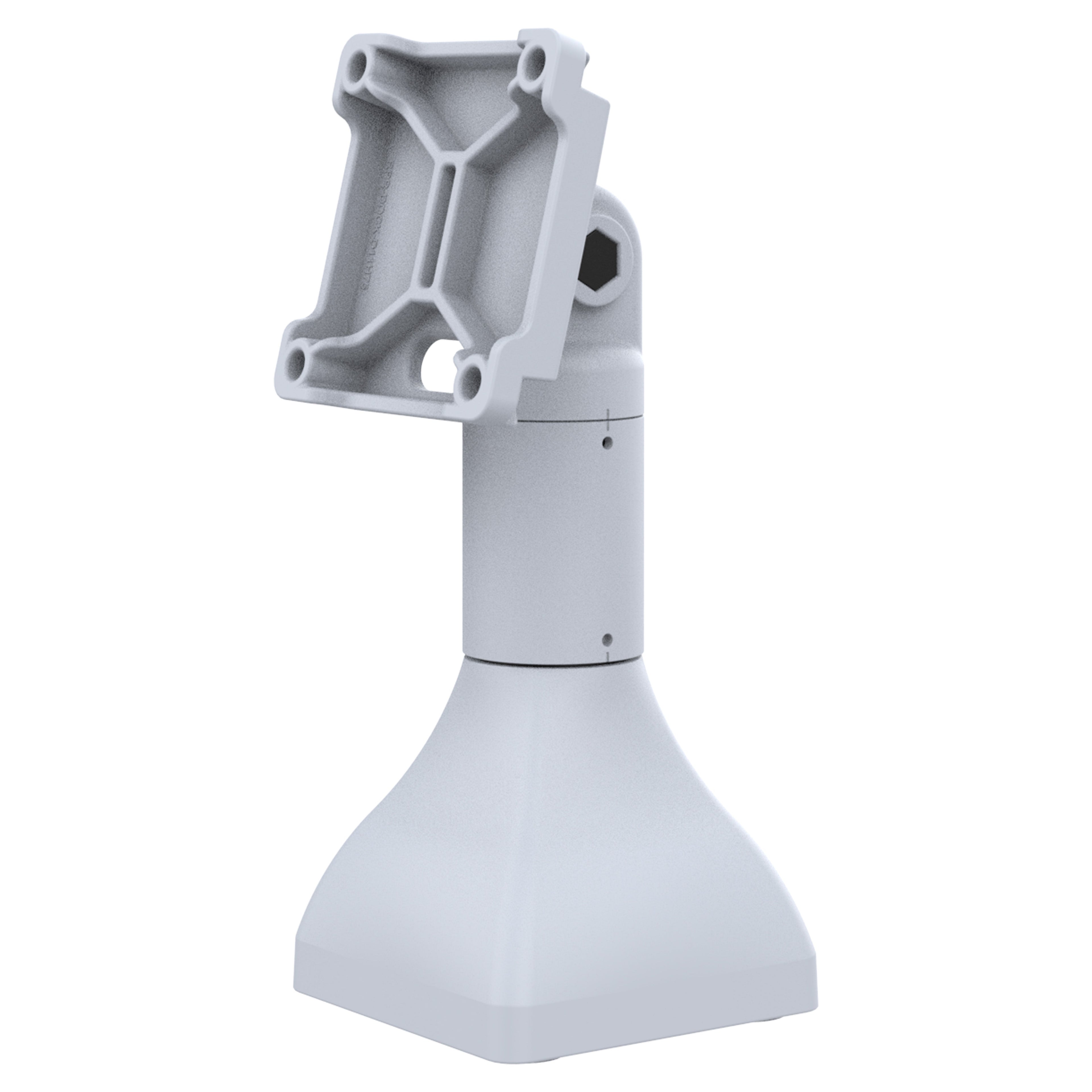 RAP-D11H-7-V75-GRY:RAP-D11H-7-V75-GRY_1:RAM® 7" Pedestal Mount with 75mm VESA & Cable Routing - Gray
