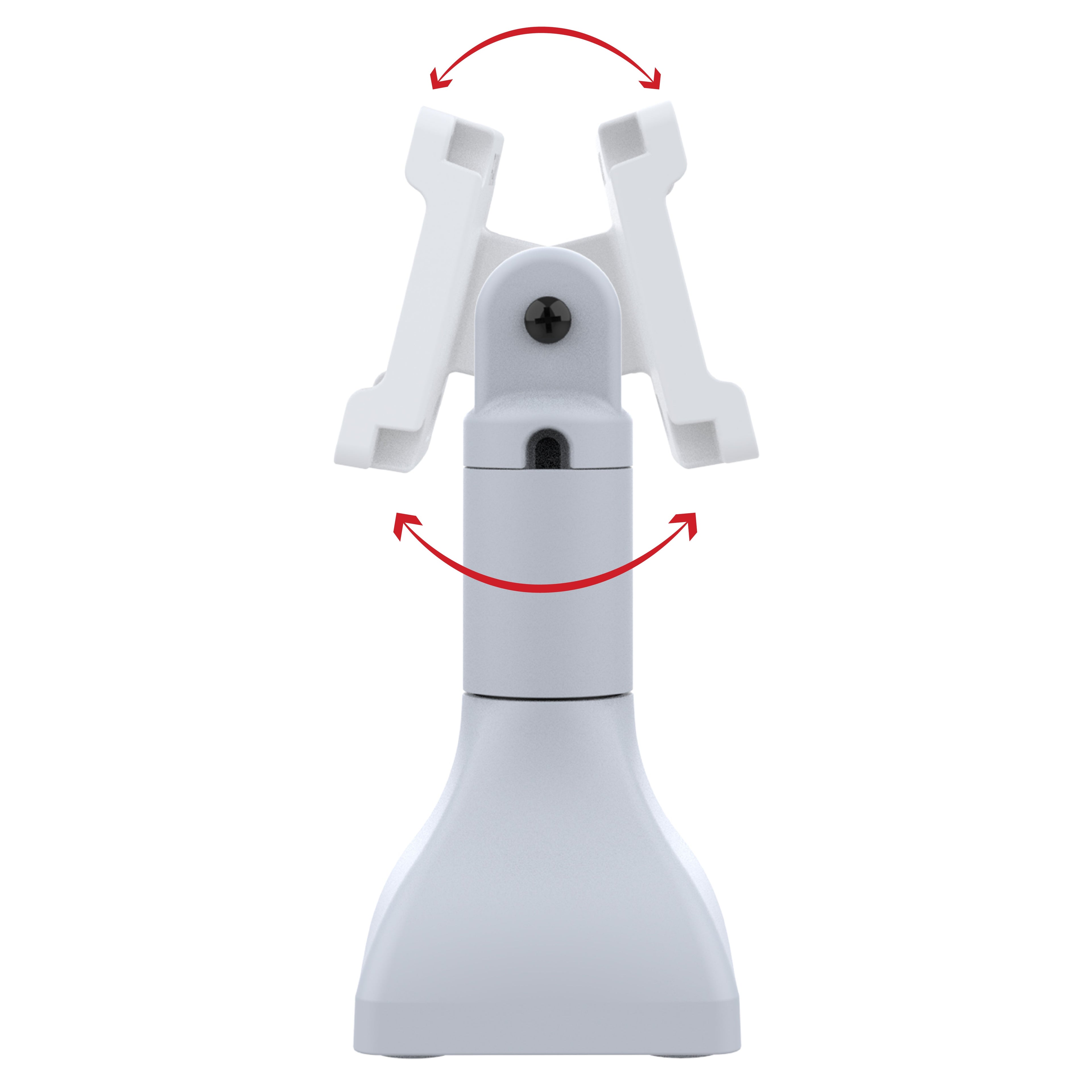 RAP-D11H-7-V75-GRY:RAP-D11H-7-V75-GRY_1:RAM® 7" Pedestal Mount with 75mm VESA & Cable Routing - Gray