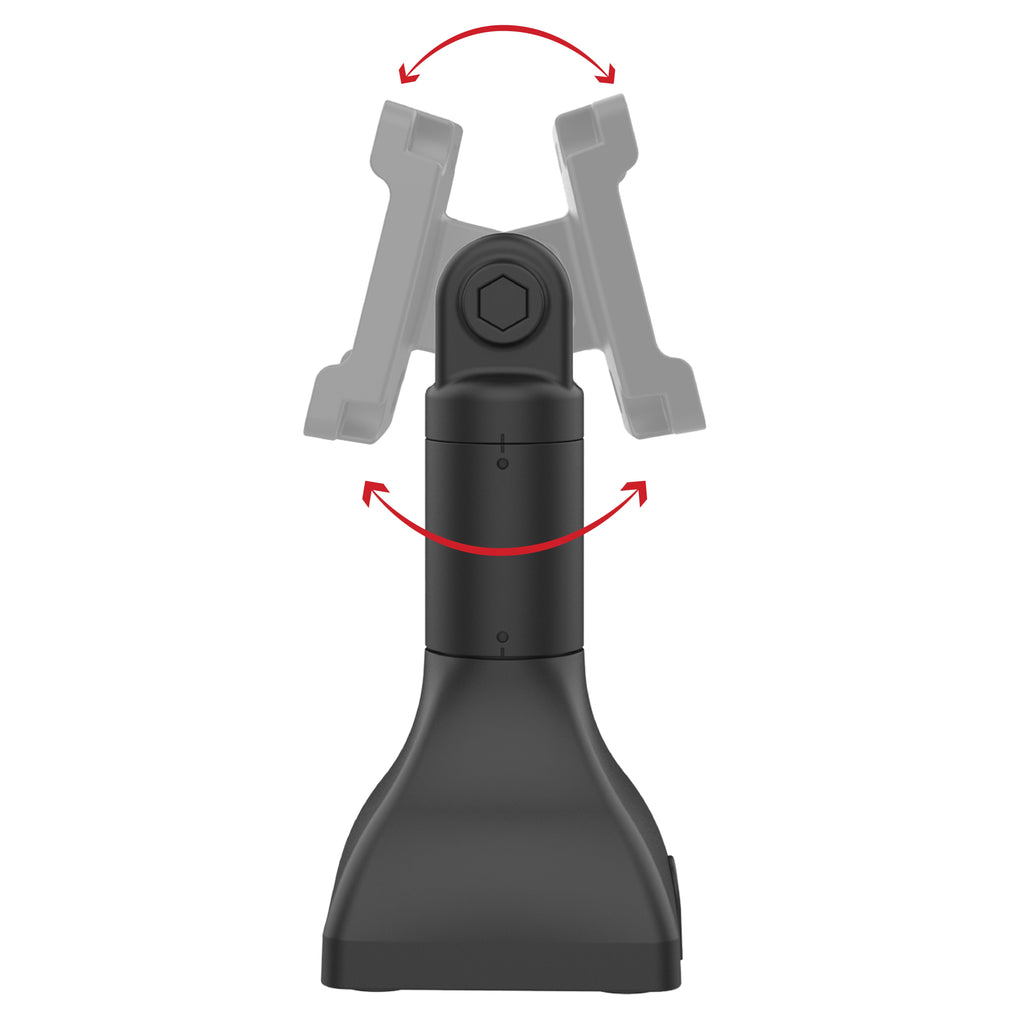 RAP-D11H-7-V75:RAP-D11H-7-V75_1:RAM® 7" Pedestal Mount with 75mm VESA & Cable Routing