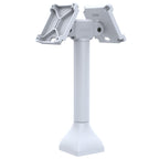 RAP-D11H2-14-V100-GRY:RAP-D11H2-14-V100-GRY_1:RAM® 14" Pedestal Mount with Dual 100mm VESA Adapters - Gray
