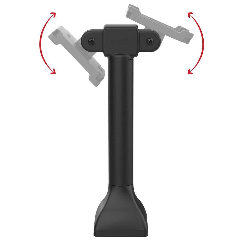 RAP-D11H2-14-V100:RAP-D11H2-14-V100_1:RAM® 14" Pedestal Mount with Dual 100mm VESA Adapters