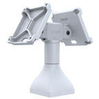 RAP-D11H2-7-V100-GRY:RAP-D11H2-7-V100-GRY_1:RAM® 7" Pedestal Mount with Dual 100mm VESA Adapters - Gray