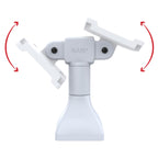 RAP-D11H2-7-V100-GRY:RAP-D11H2-7-V100-GRY_1:RAM® 7" Pedestal Mount with Dual 100mm VESA Adapters - Gray