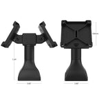 RAP-D11H2-7-V100:RAP-D11H2-7-V100_1:RAM® 7" Pedestal Mount with Dual 100mm VESA Adapters