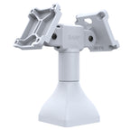 RAP-D11H2-7-V75-GRY:RAP-D11H2-7-V75-GRY_1:RAM® 7" Pedestal Mount with Dual 75mm VESA Adapters - Gray