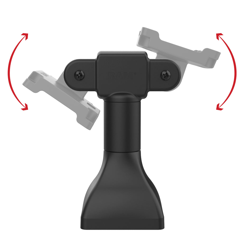 RAP-D11H2-7-V75:RAP-D11H2-7-V75_1:RAM® 7" Pedestal Mount with Dual 75mm VESA Adapters