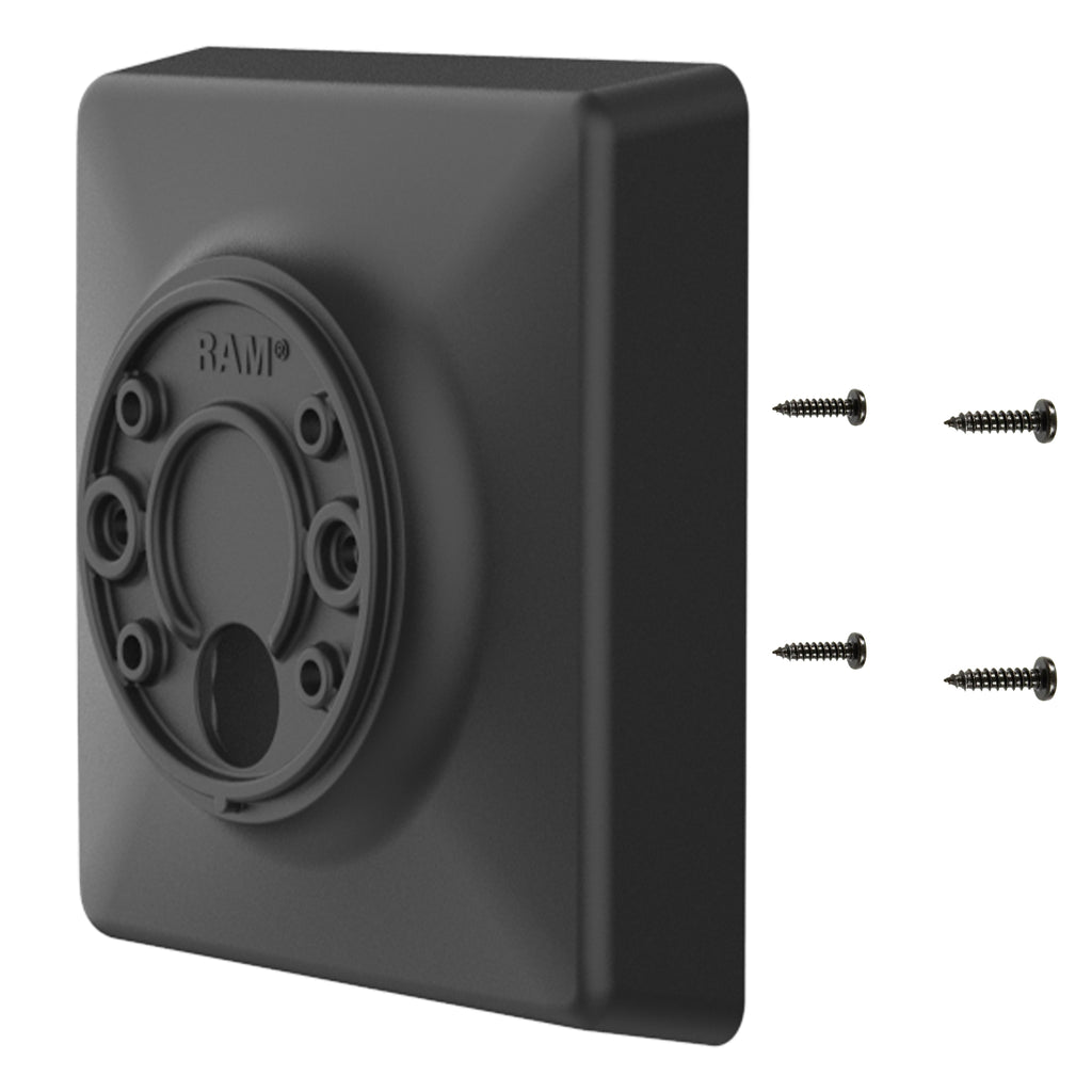RAP-DOCK-D10VU:RAP-DOCK-D10VU_1:RAM® 100mm & 75mm VESA to AMPS Hole Pattern Adapter Plate
