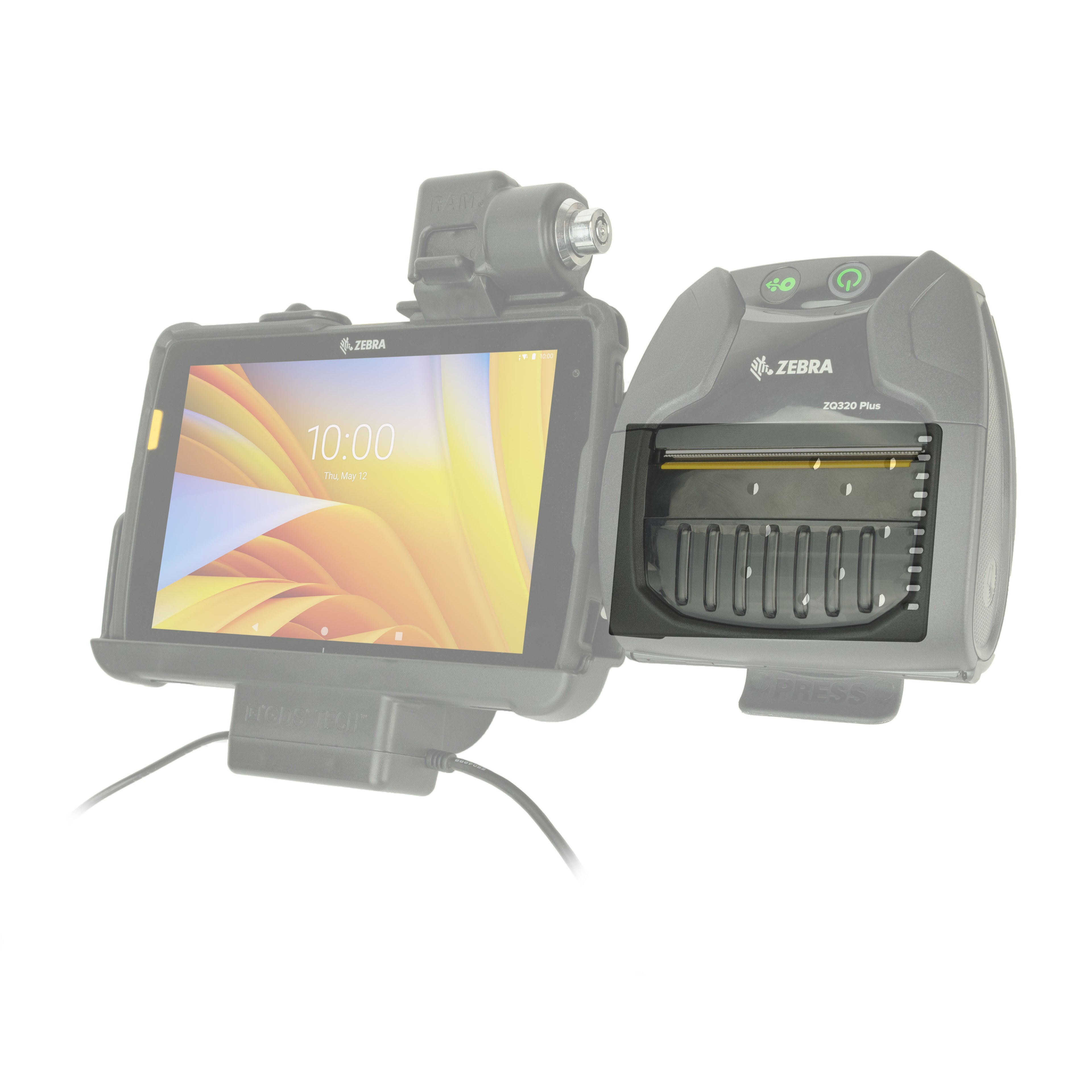RAP-DOCK-SBLU:RAP-DOCK-SBLU_1:RAM® Large Side Accessory Bracket for Vehicle Docks