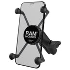 RAP-HOL-UN10B-201U:RAP-HOL-UN10B-201U_1:RAM® X-Grip® Large Phone Mount with Composite Double Socket Arm