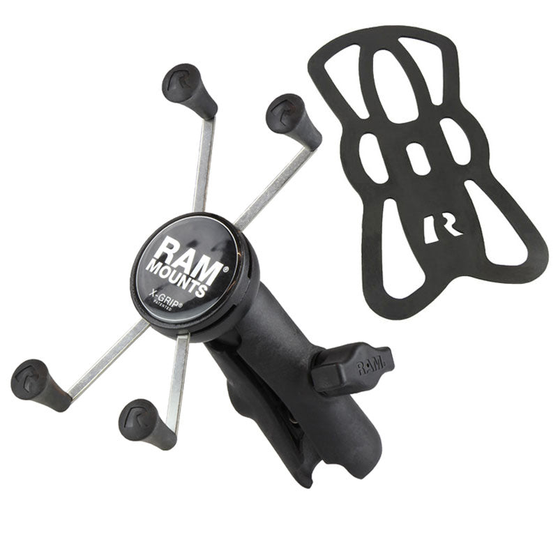 RAP-HOL-UN10B-201U:RAP-HOL-UN10B-201U_1:RAM® X-Grip® Large Phone Mount with Composite Double Socket Arm