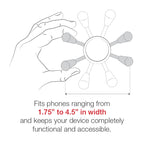 RAP-HOL-UN10B-201U:RAP-HOL-UN10B-201U_1:RAM® X-Grip® Large Phone Mount with Composite Double Socket Arm
