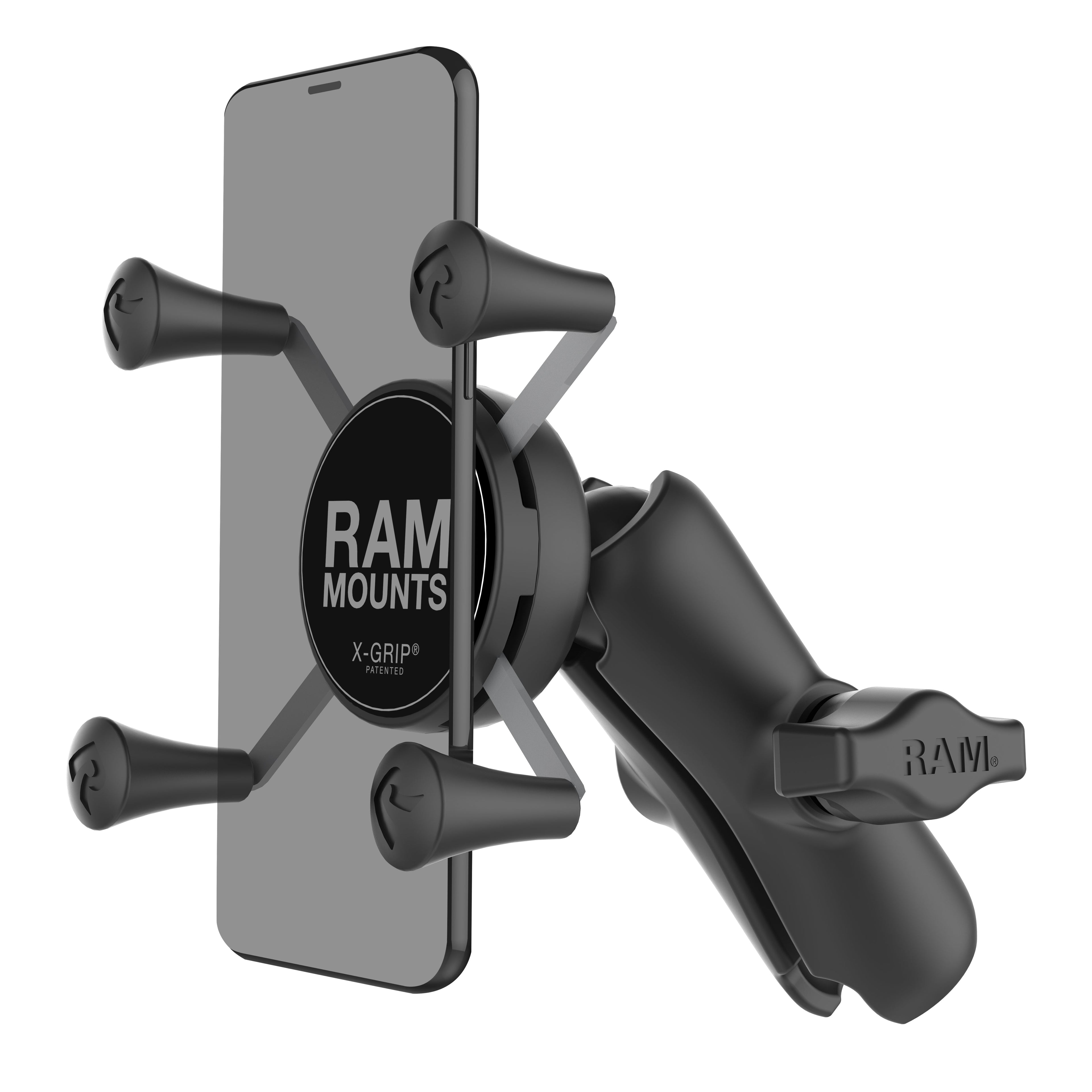RAP-HOL-UN7B-201U:RAP-HOL-UN7B-201U_1:RAM® X-Grip® Phone Holder with Composite Double Socket Arm