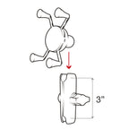 RAP-HOL-UN7B-201U:RAP-HOL-UN7B-201U_1:RAM® X-Grip® Phone Holder with Composite Double Socket Arm