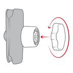 RAP-S-KNOB5U:RAP-S-KNOB5U_1:RAM® Pin-Lock™ Security Knob for C Size Socket Arms