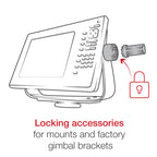 RAP-S-KNOBG-109-1U:RAP-S-KNOBG-109-1U_1:RAM® Pin-Lock™ Security Kit for Double Swing Arms and Gimbal Brackets